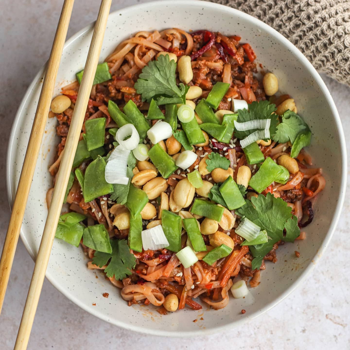 Spicy Vegan Noodle Bowl