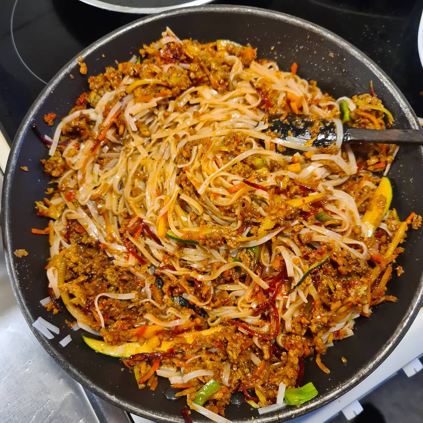 Baked Vegan Spring Rolls with Rice Noodles and Veggies