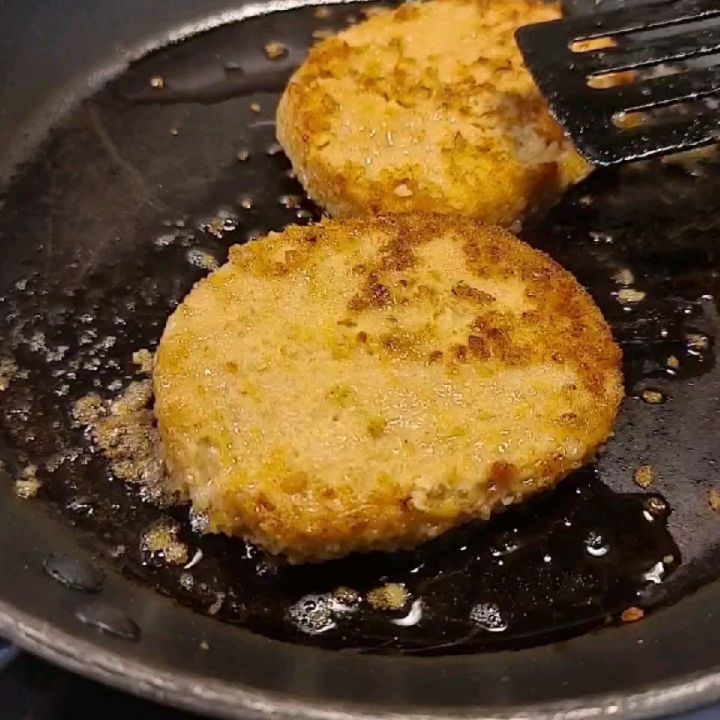 Vegan Chicken Burger with Garlic Buns and Fries