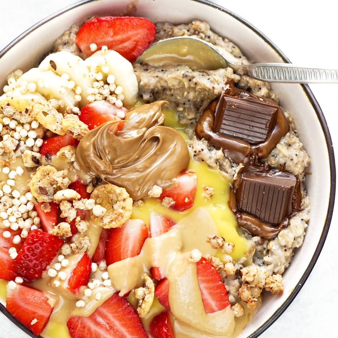 Bright and Fruity Protein Oatmeal Bowl