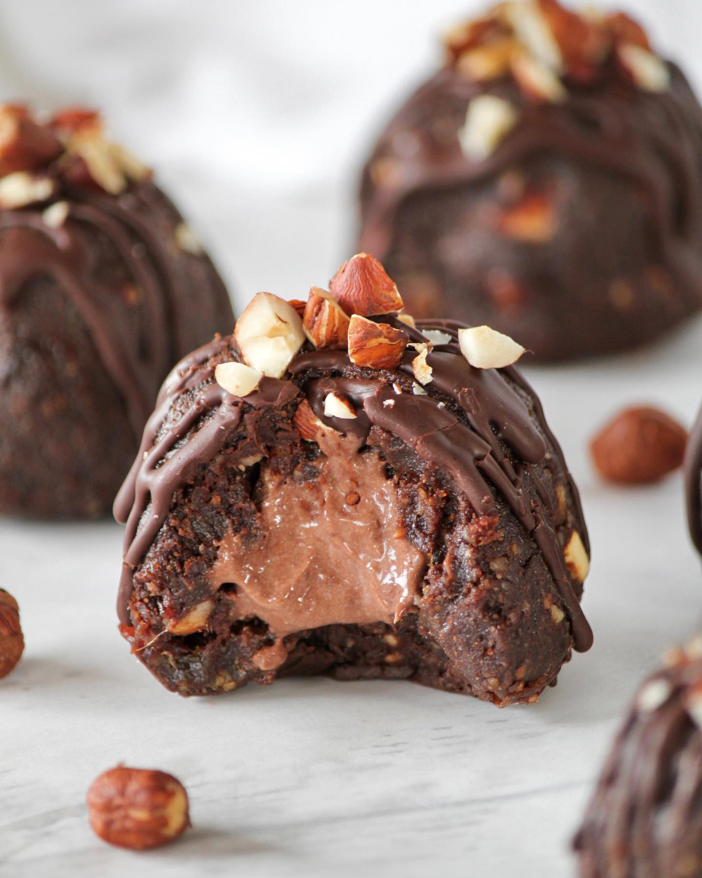No-Bake Chocolate Hazelnut Energy Bombs