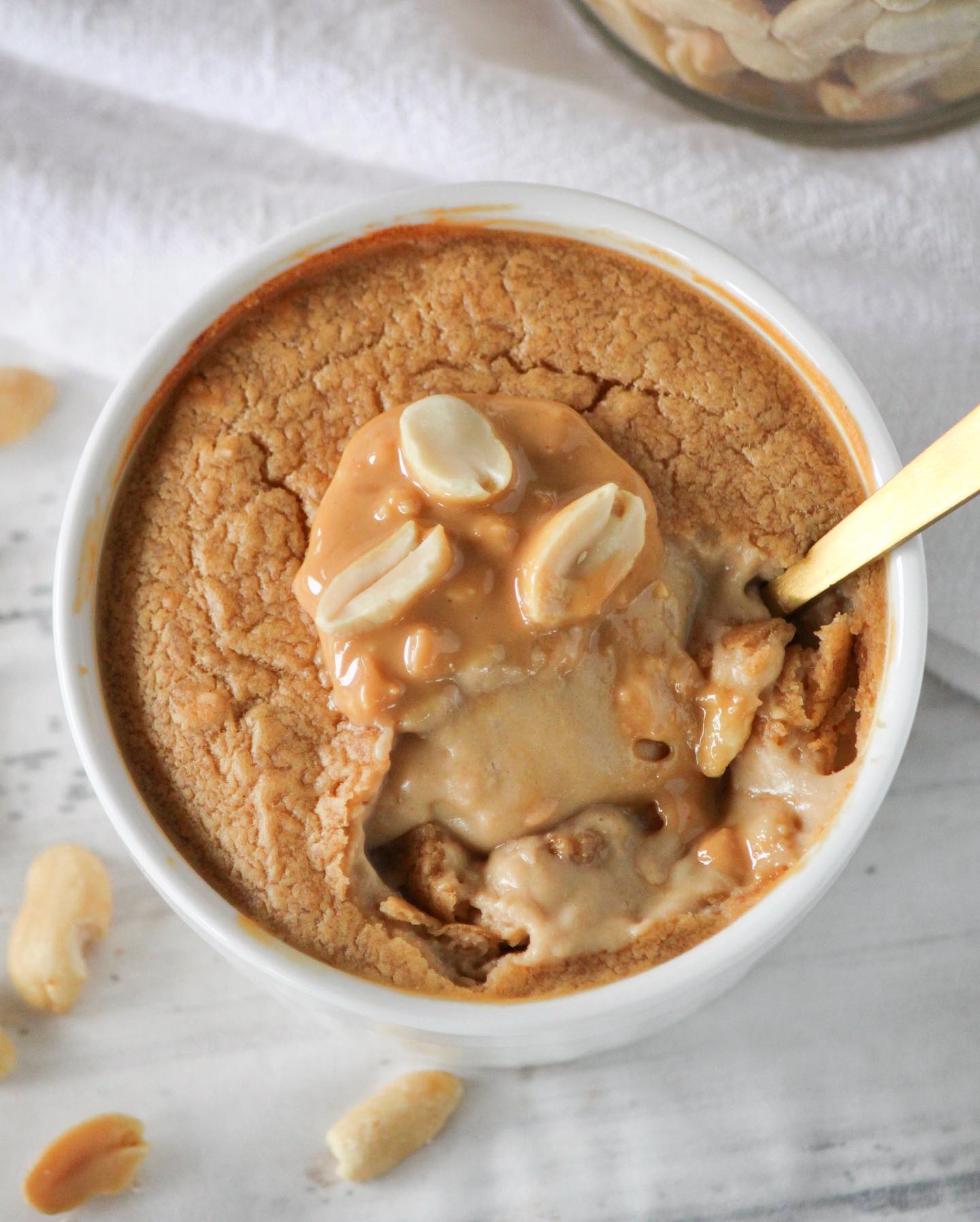 Easy Vegan Peanut Butter Baked Cheesecake