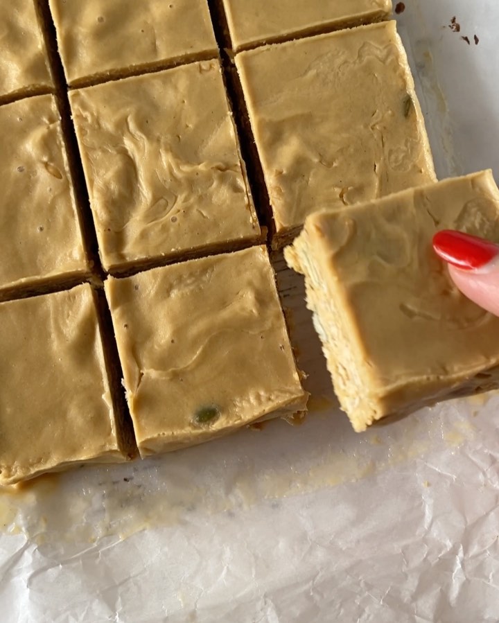 Peanut Butter Granola Bars with Peanut Butter Fudge
