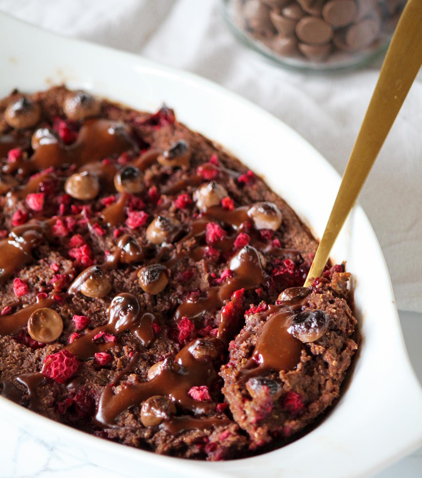 Choc Raspberry Baked Weetbix