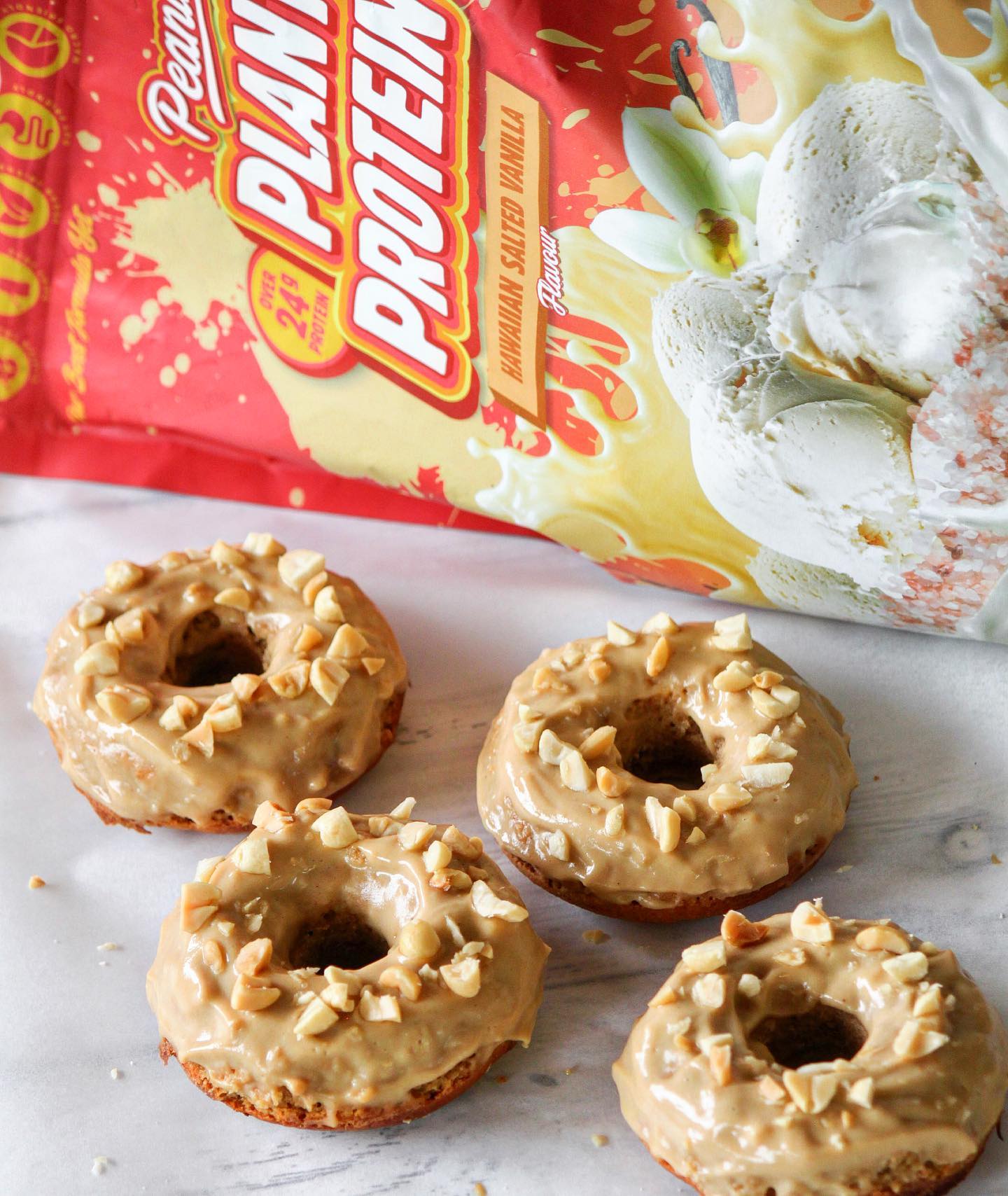 Fluffy Vegan Peanut Butter Donuts