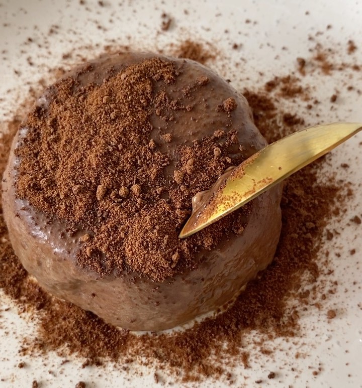 Silky Chocolate Custard Pudding