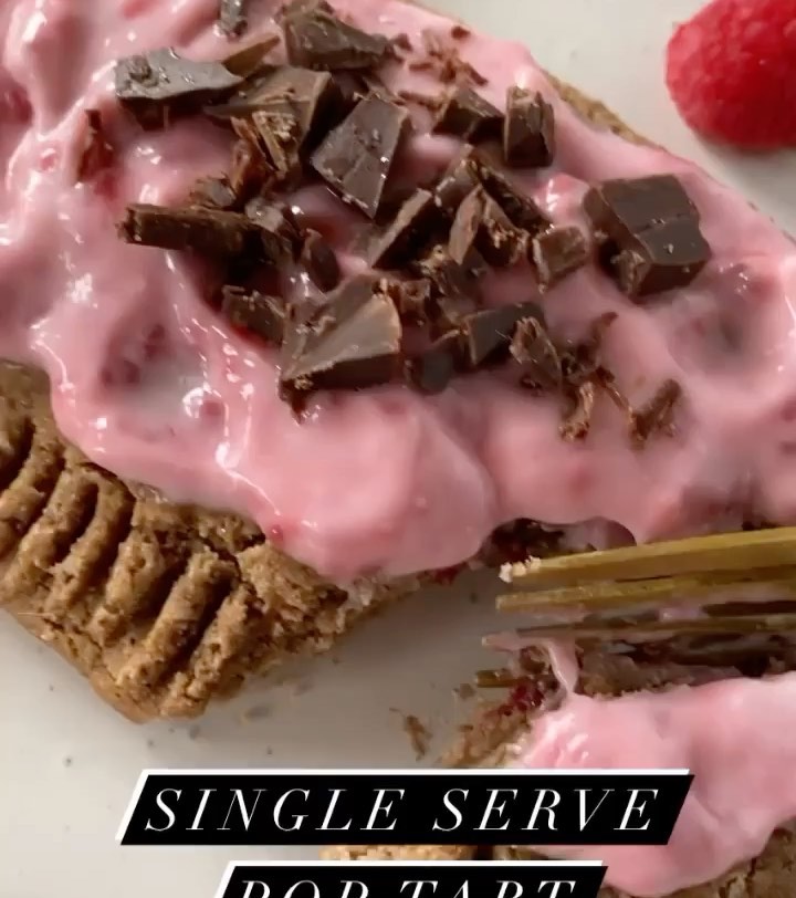Protein-Packed Vegan Pop Tart with Raspberry-Chocolate Filling