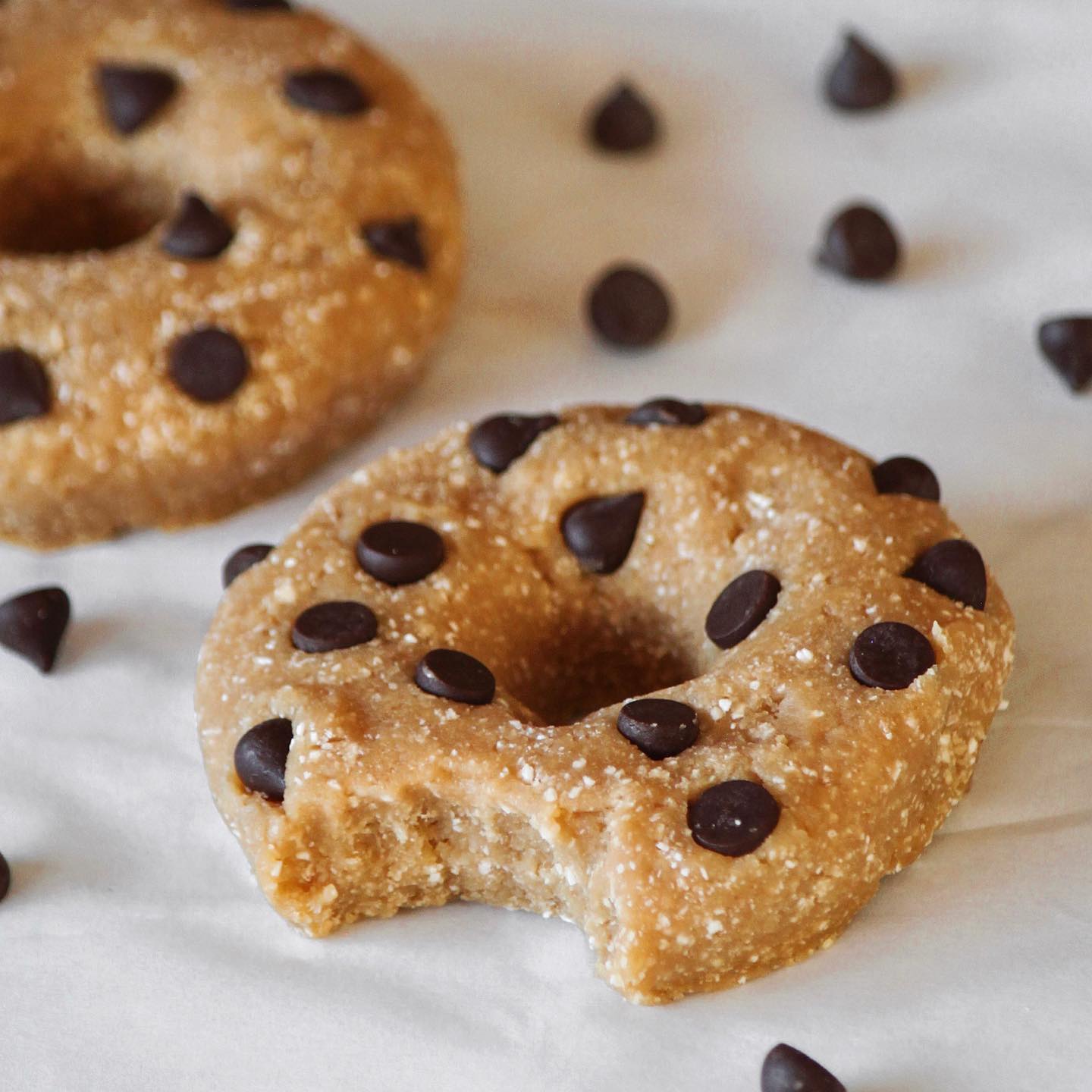Fudgy Protein Packed Cookie Dough Donuts
