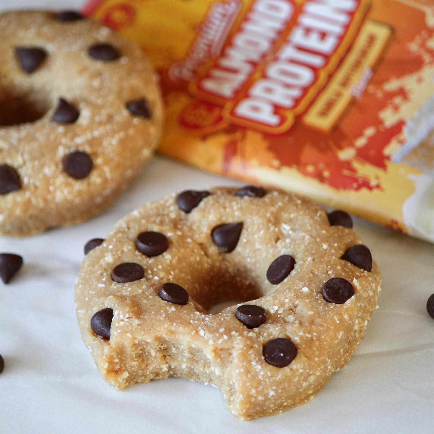 Fudgy Protein Packed Cookie Dough Donuts