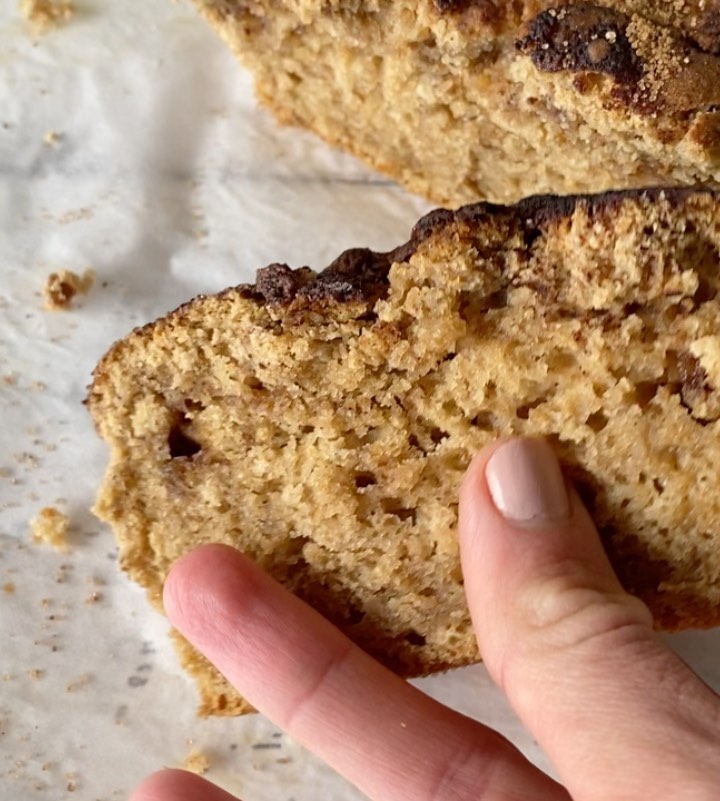 Easy 6-Ingredient Vegan Cinnamon Bread
