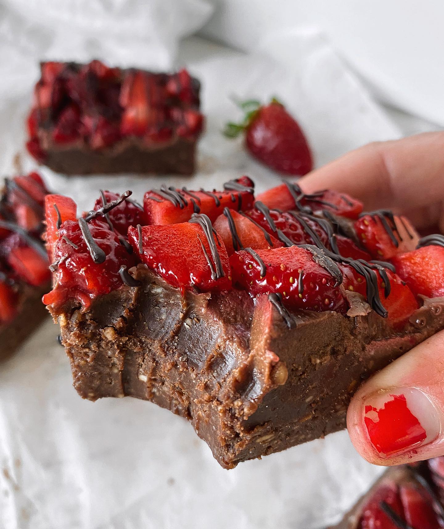 Decadent Choc Strawberry Fudge