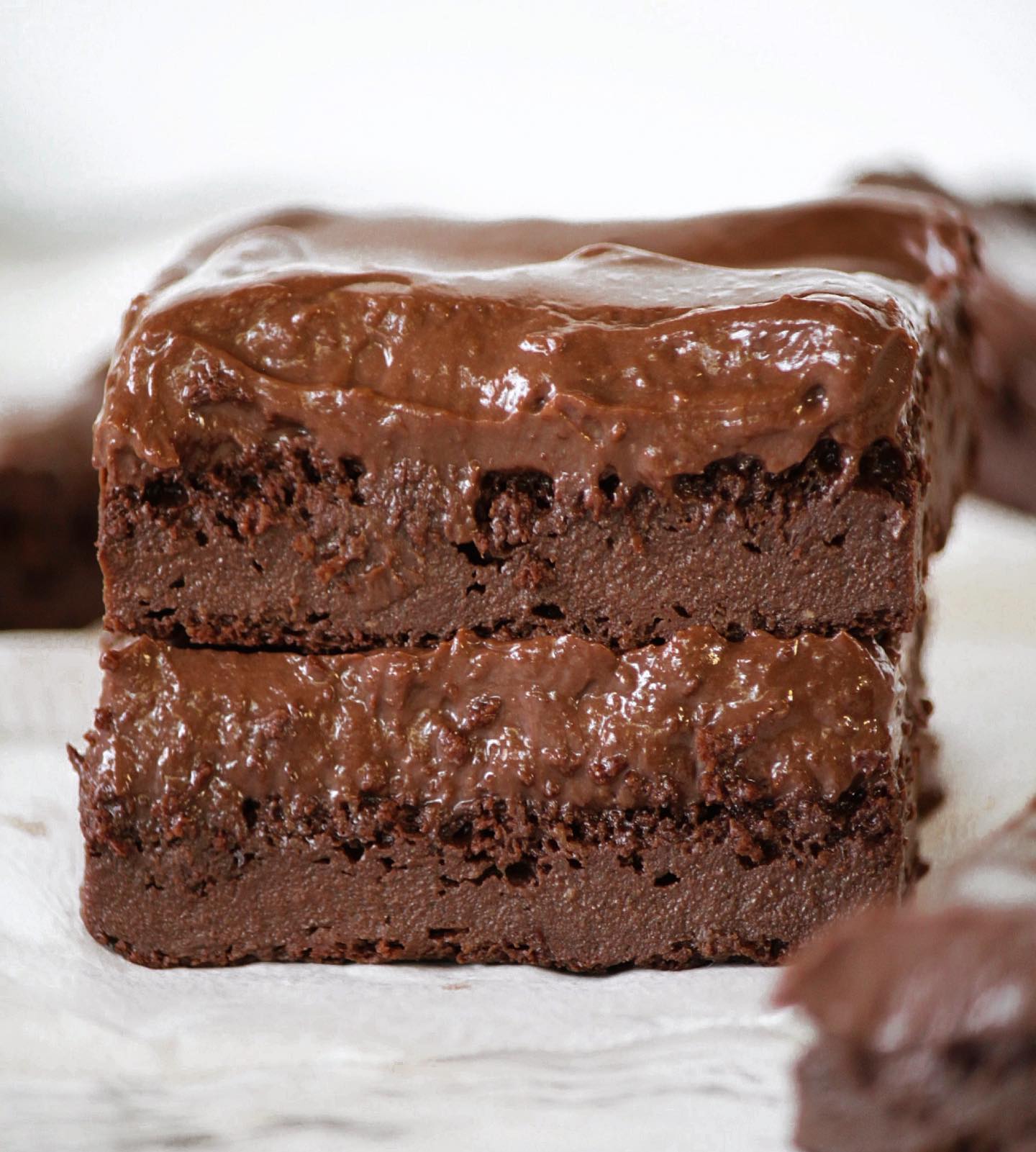 Decadent Chocolate Mousse Brownie Slice