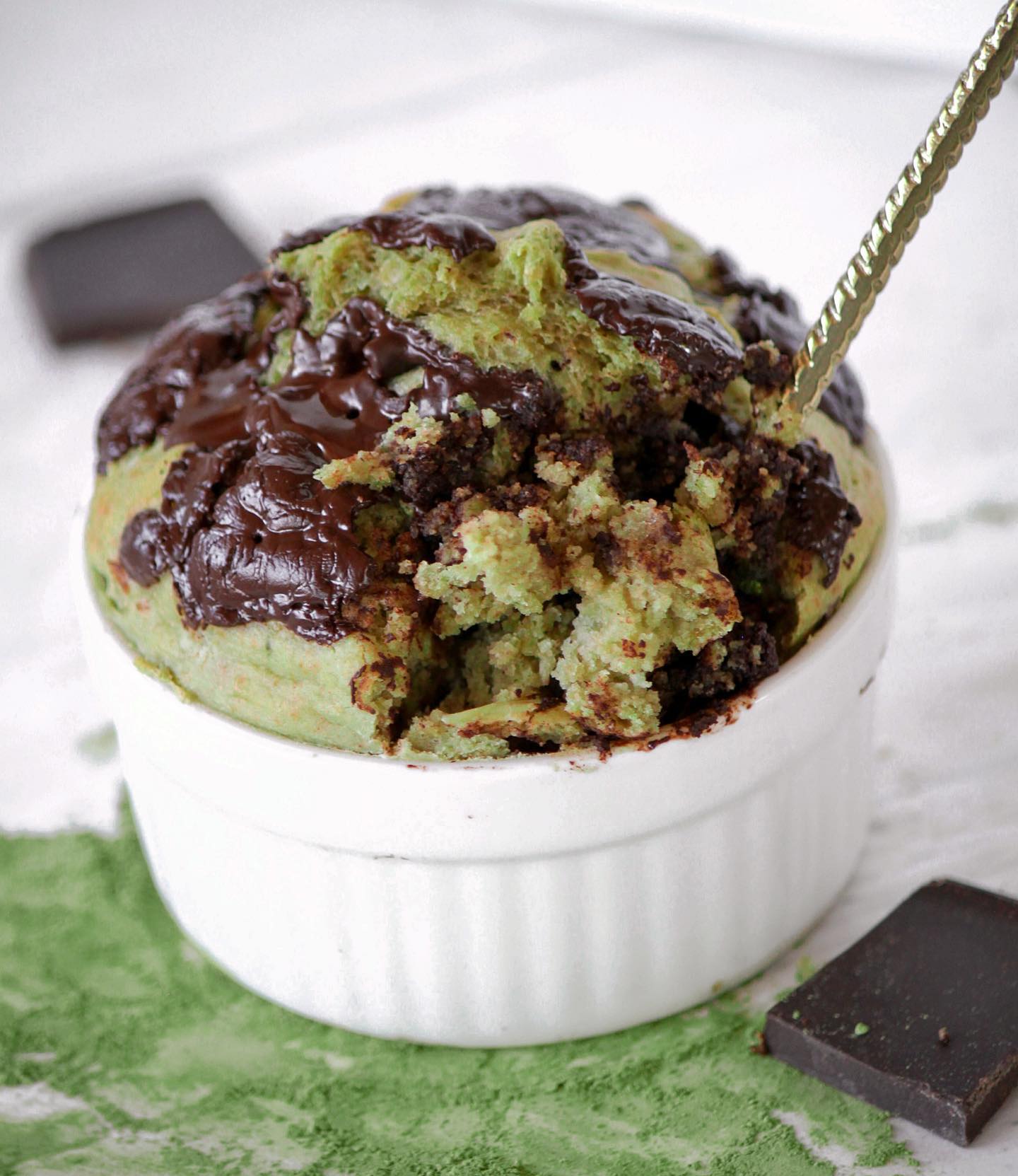 Decadent Choc Matcha Baked Oats