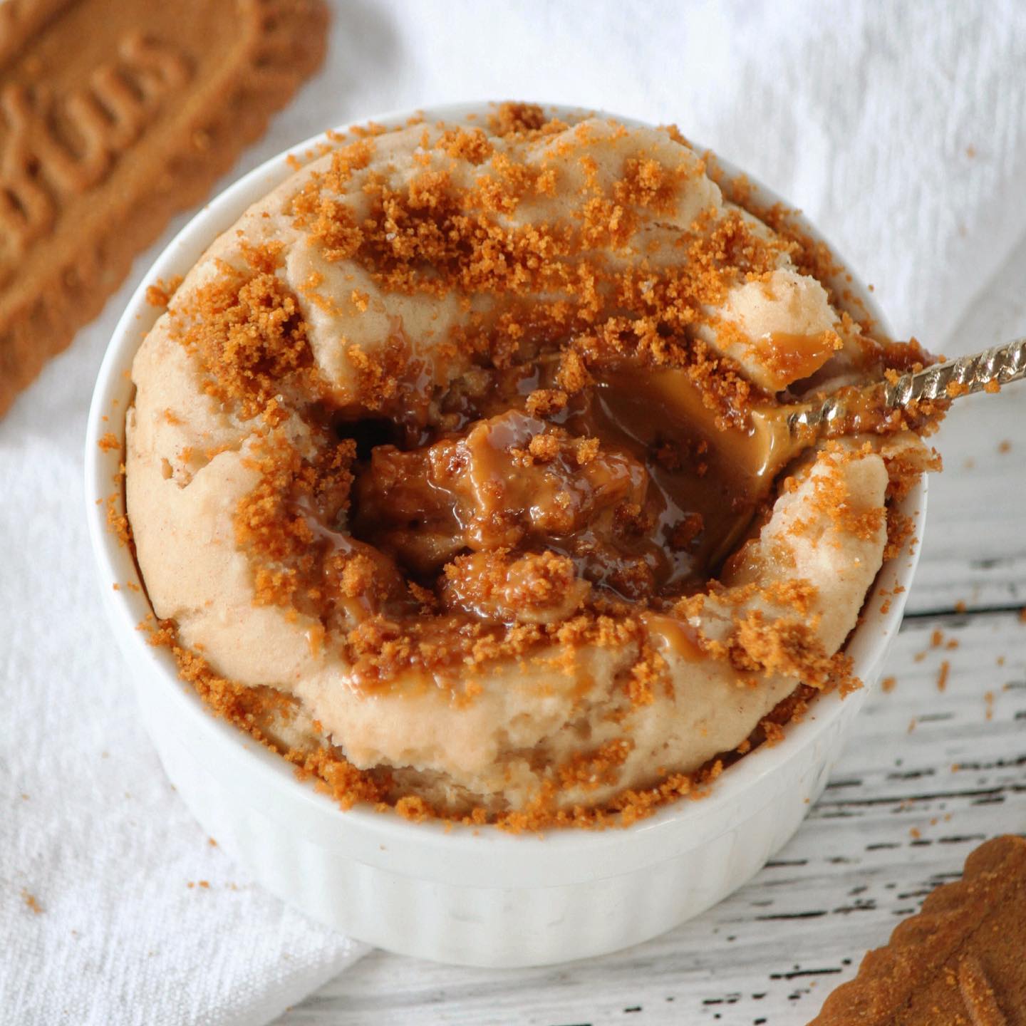 Biscoff Baked Oats with Salted Caramel Protein