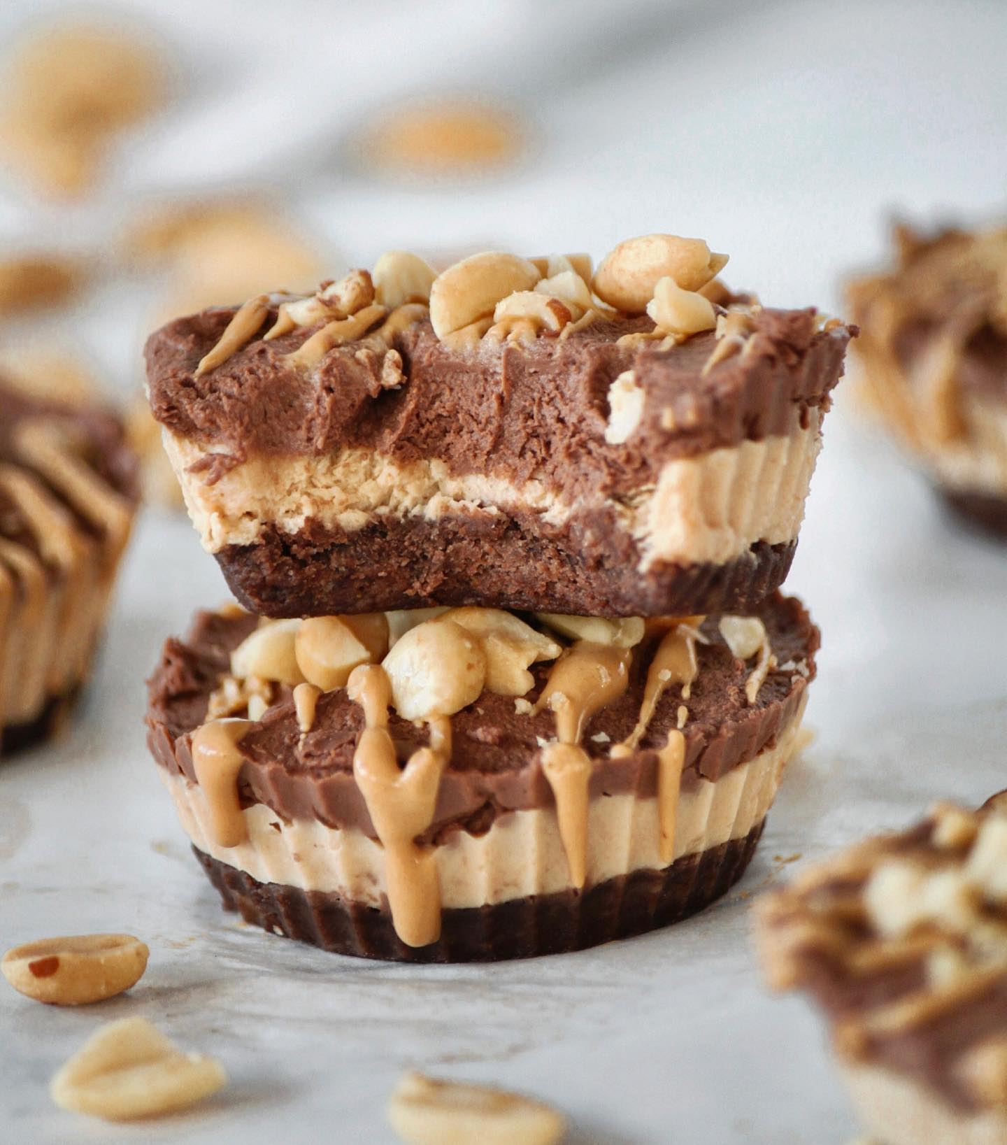 Choc Peanut Butter Mousse Cups