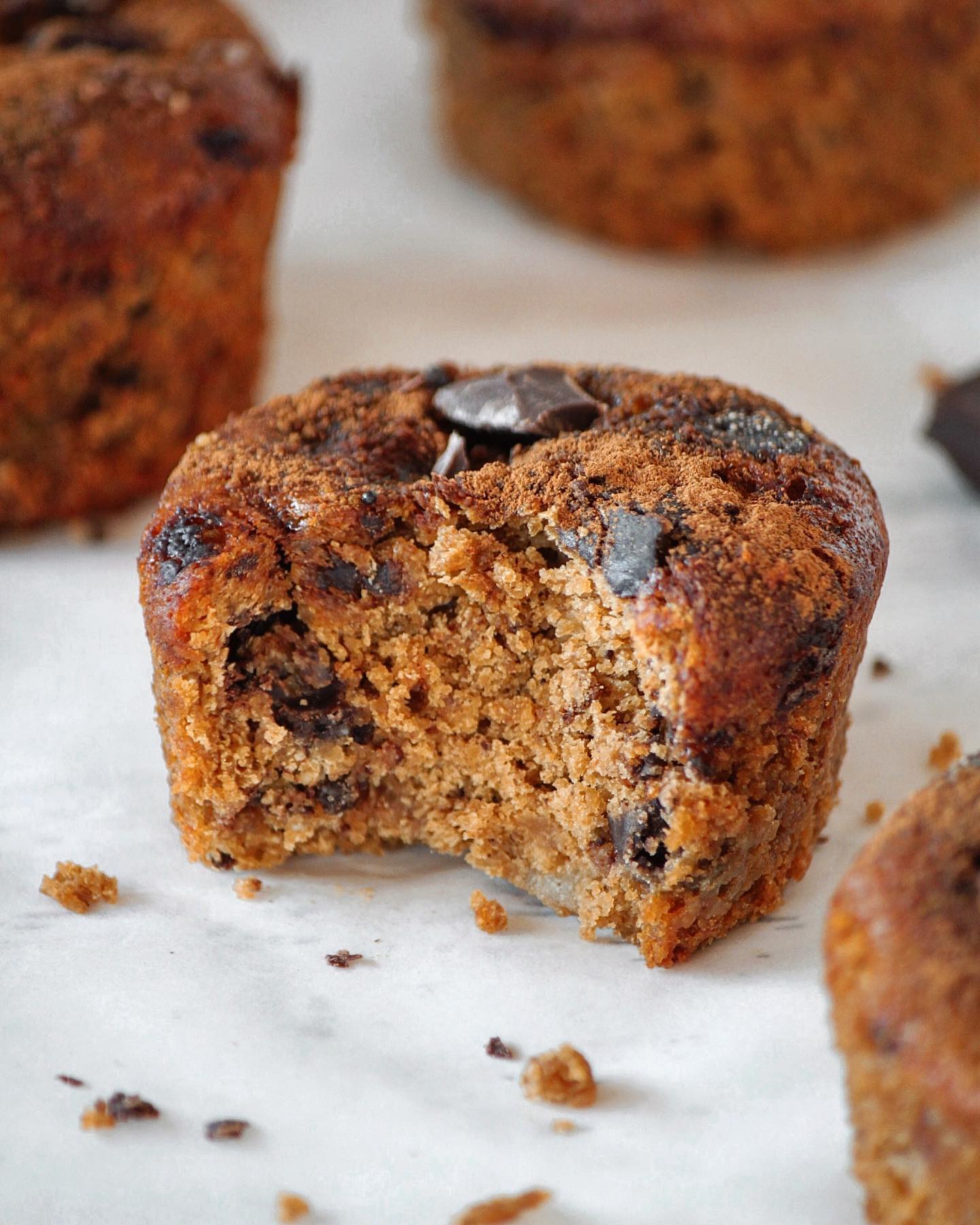 Choc Chunk Chai Muffins