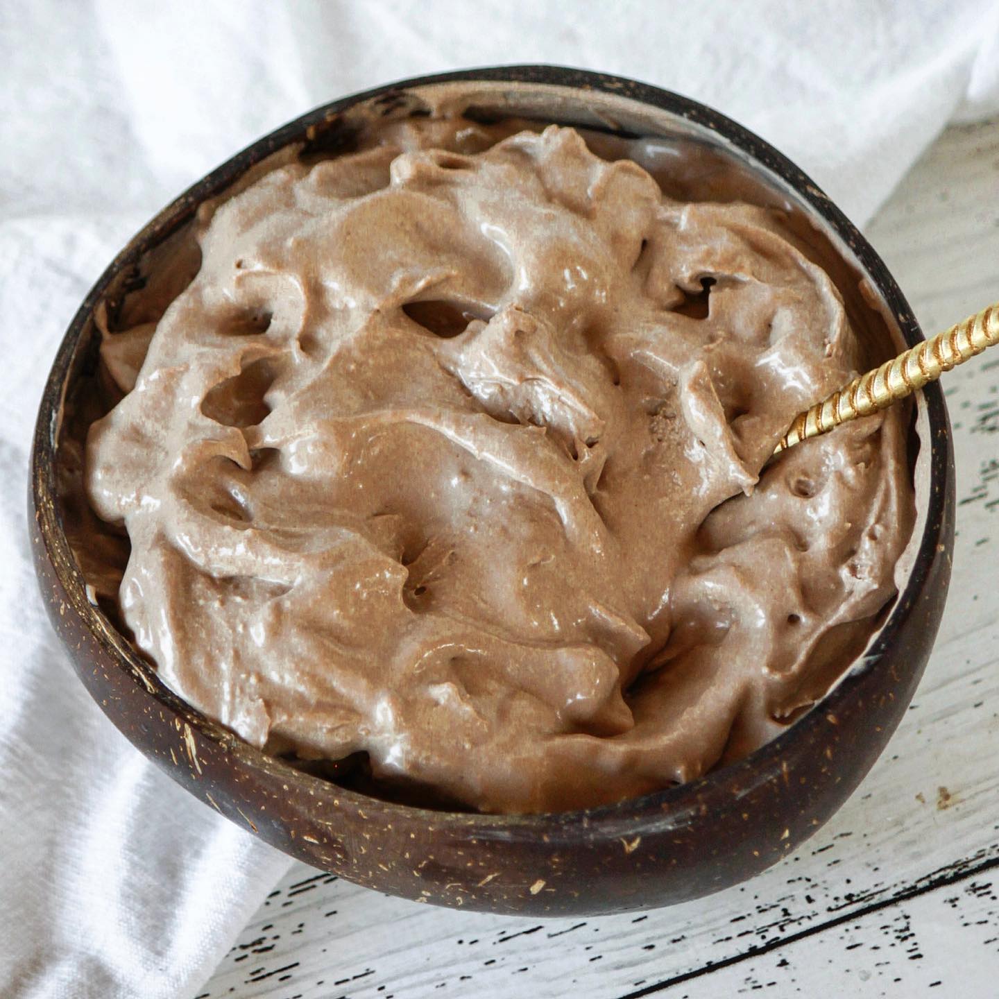 Vegan Chocolate Protein Ice Cream