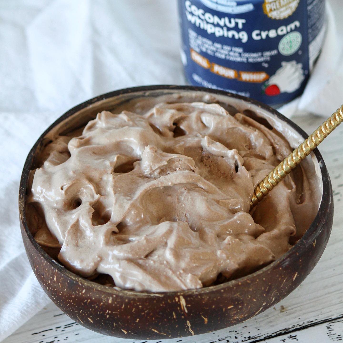 Vegan Chocolate Protein Ice Cream