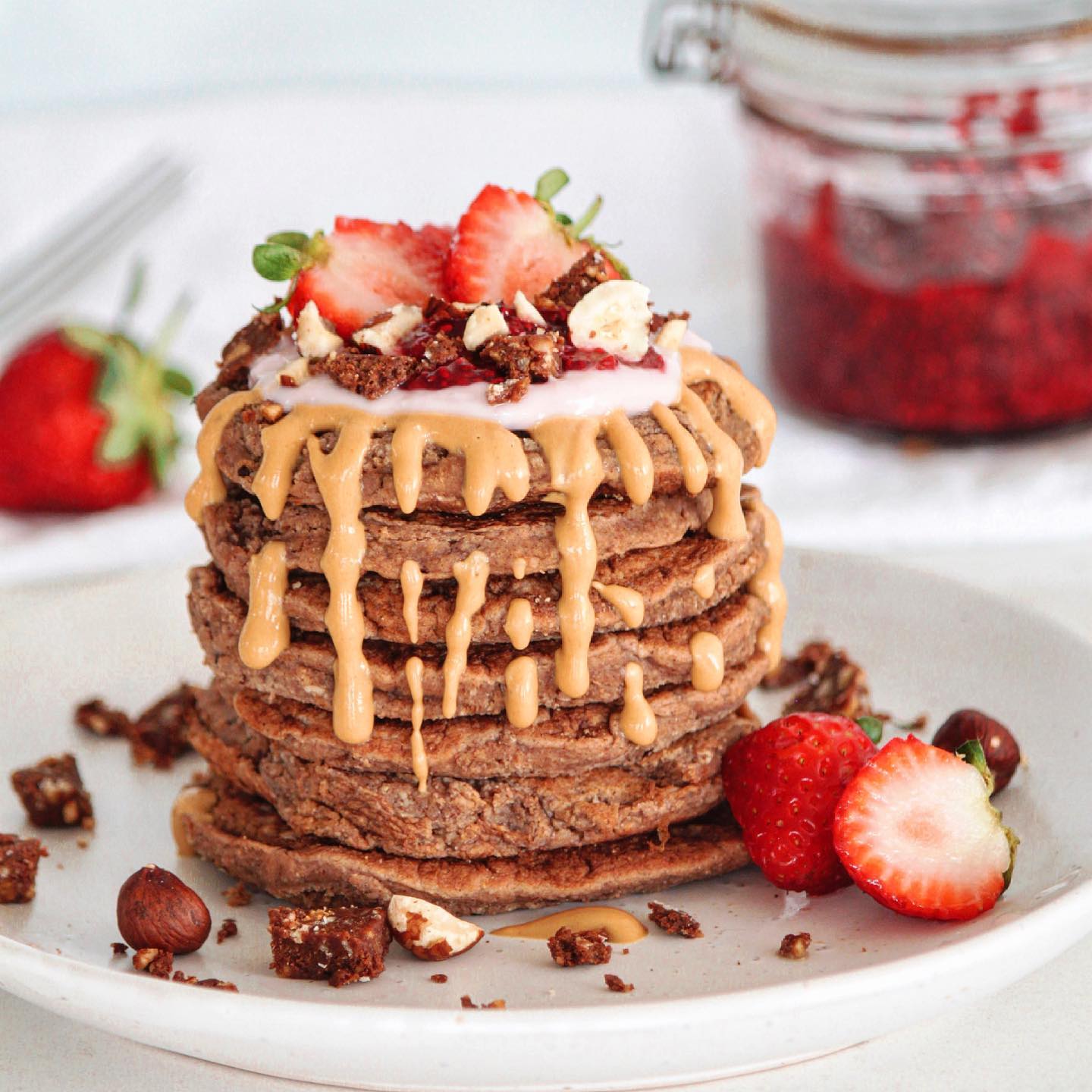 Banana Protein Pancakes