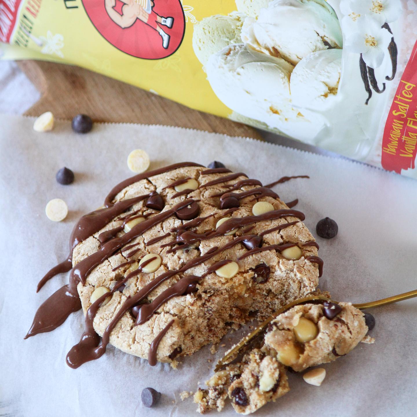 Protein-Packed Single Serve Choc Chip Cookie
