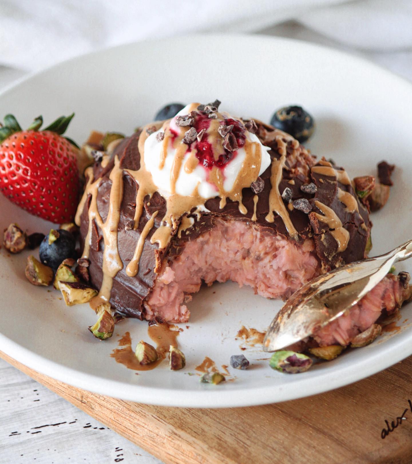 Chocolate Shell Pink Oats