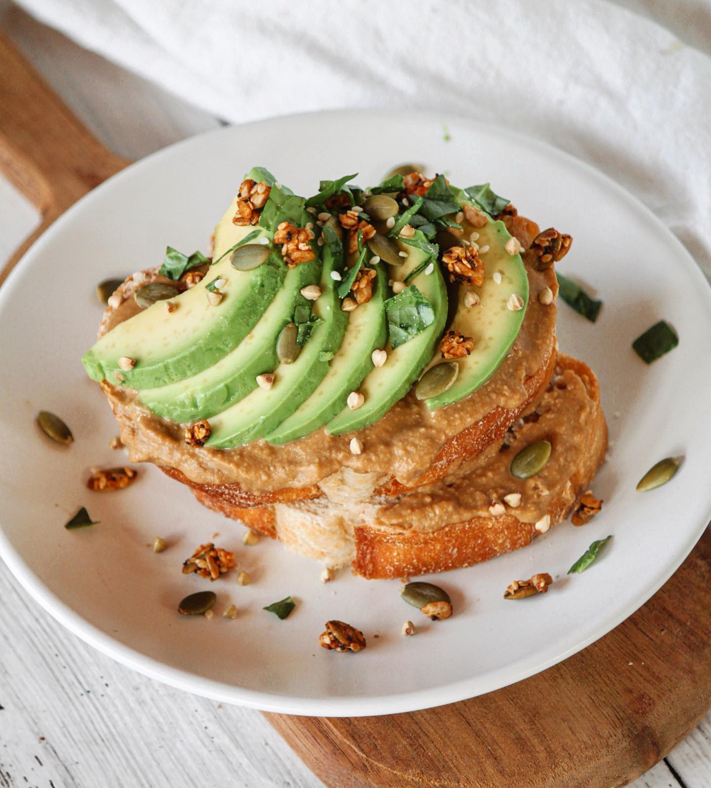 Avocado Toast with Vegemite Hummus