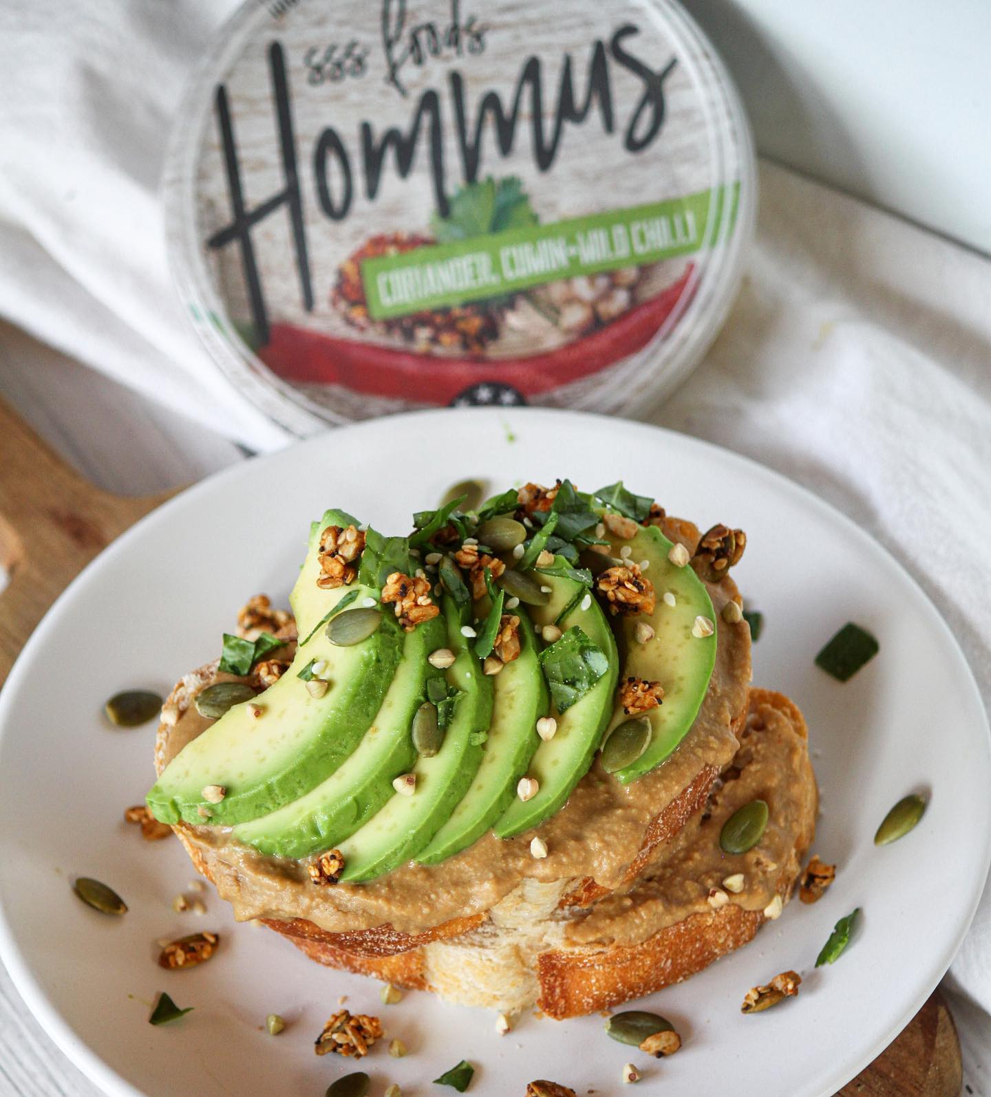 Avocado Toast with Vegemite Hummus