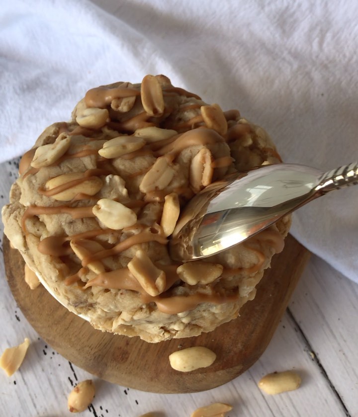 Peanut Butter Banana Baked Oats