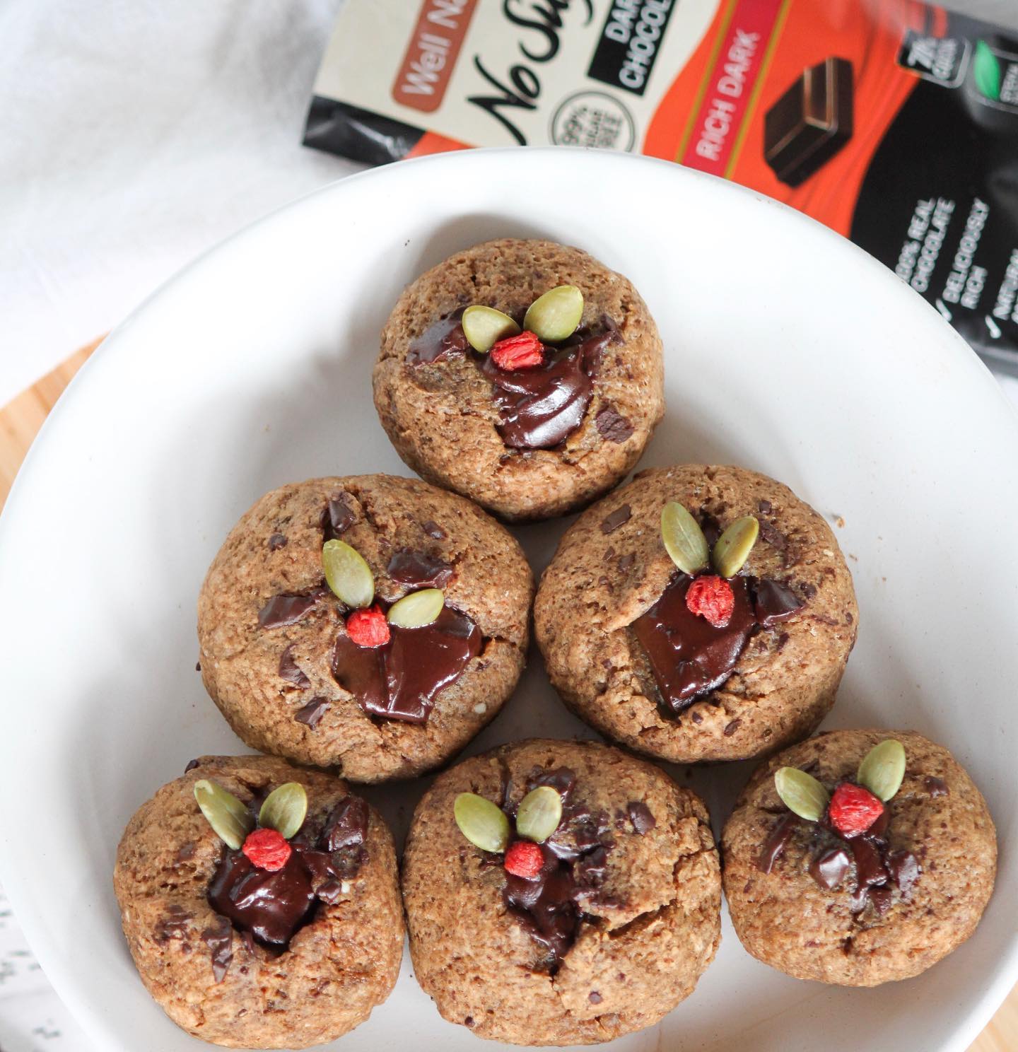 Choc Stuffed Gingerbread Cookies