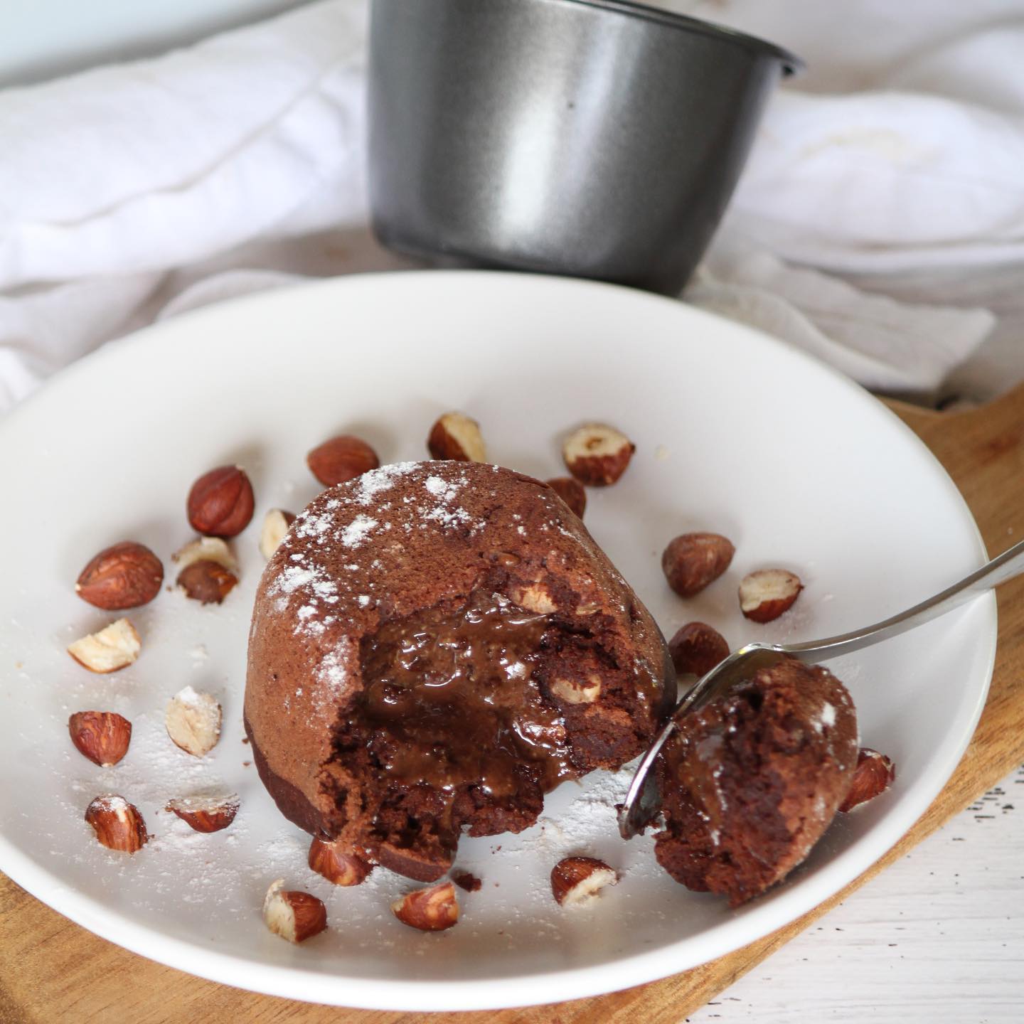 Decadent Choc Hazelnut Lava Cake