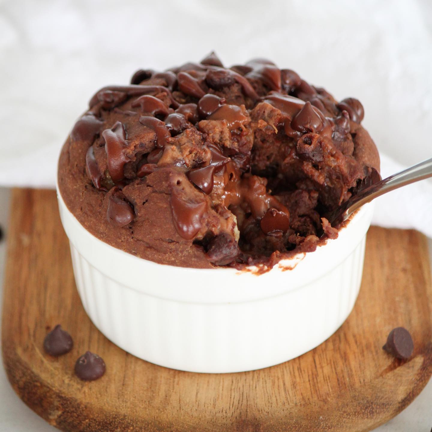 Gooey Chocolate Banana Baked Oats