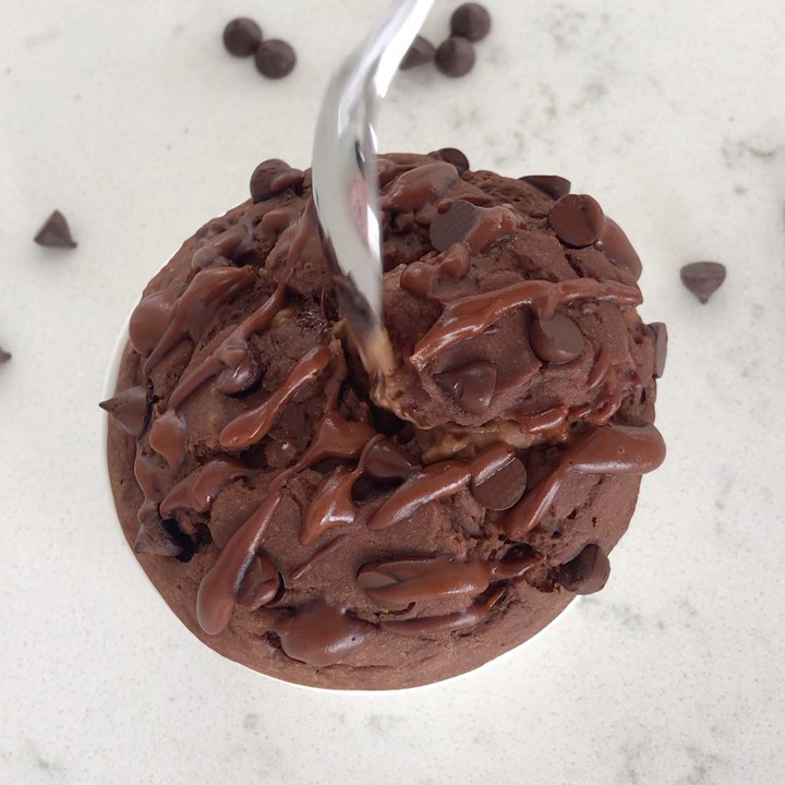 Gooey Chocolate Banana Baked Oats