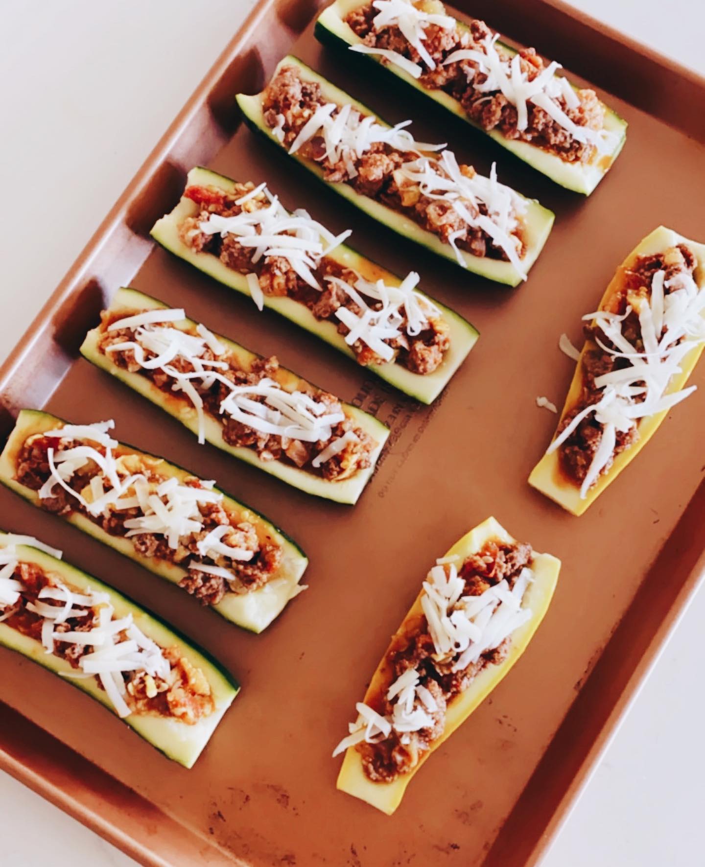Ground Turkey Zucchini Boats