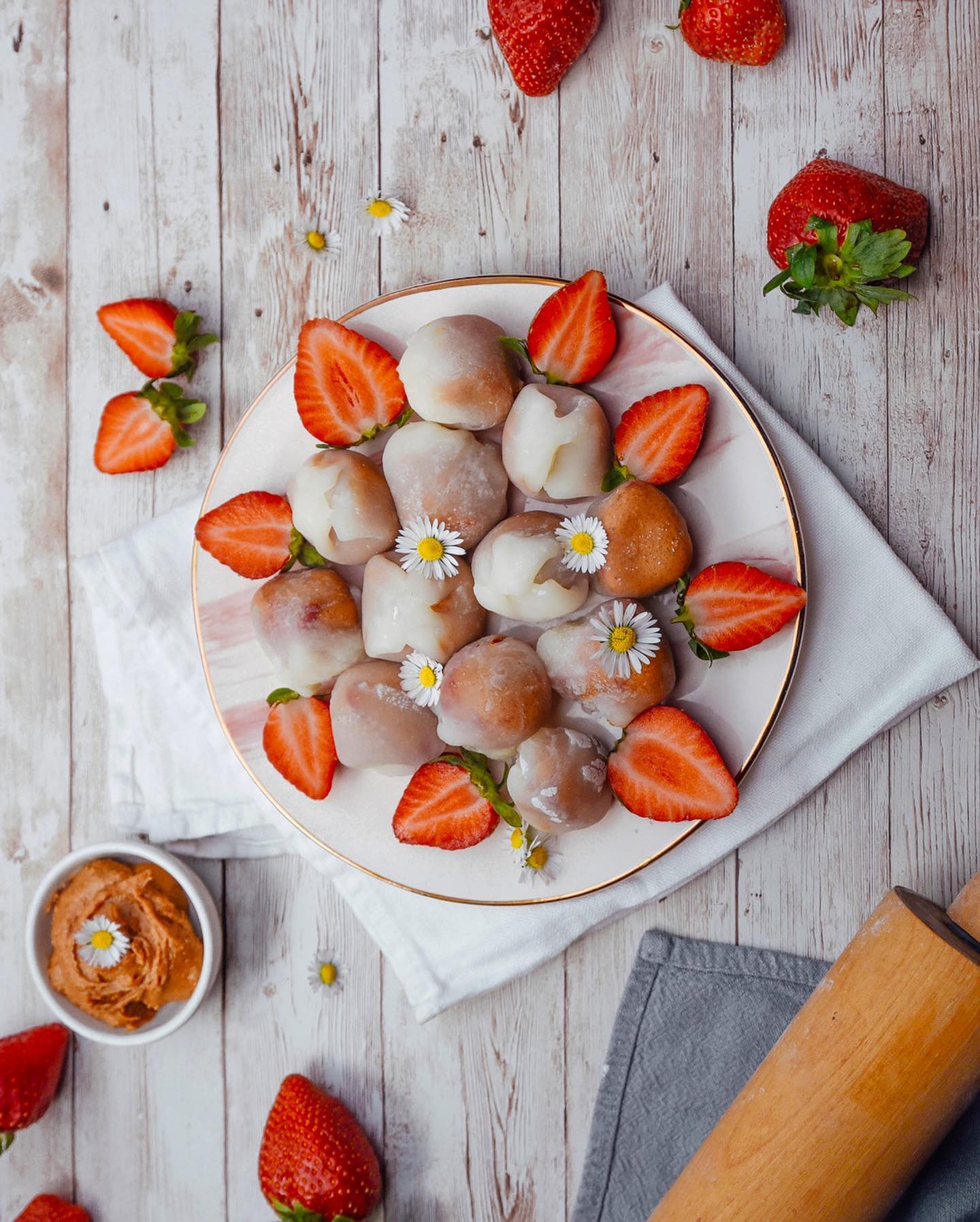 Homemade Japanese Strawberry Mochi