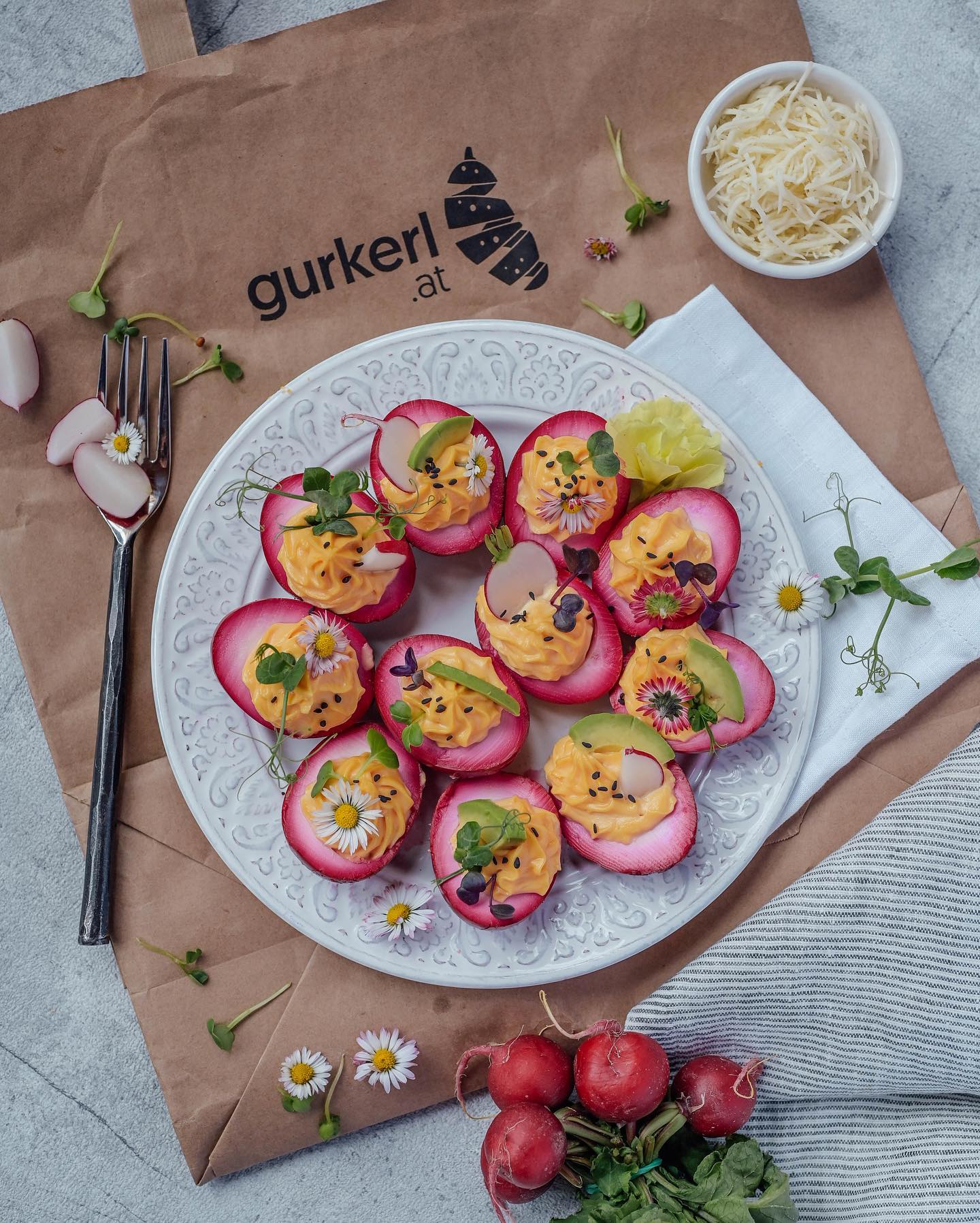 Rainbow Beet-Dyed Hard-Boiled Eggs