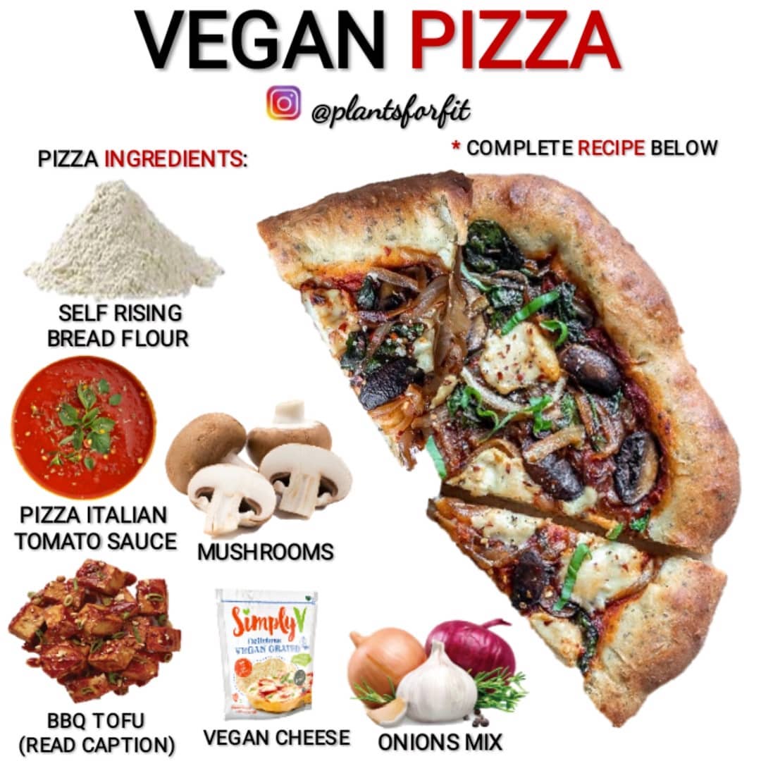 Best Vegan Pizza with BBQ Tofu and Vegetables