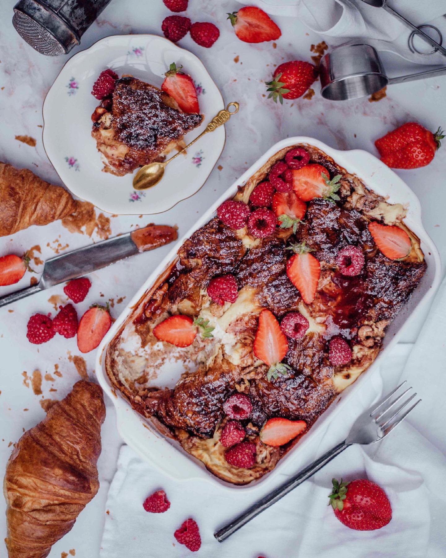 French Toast Croissant Casserole