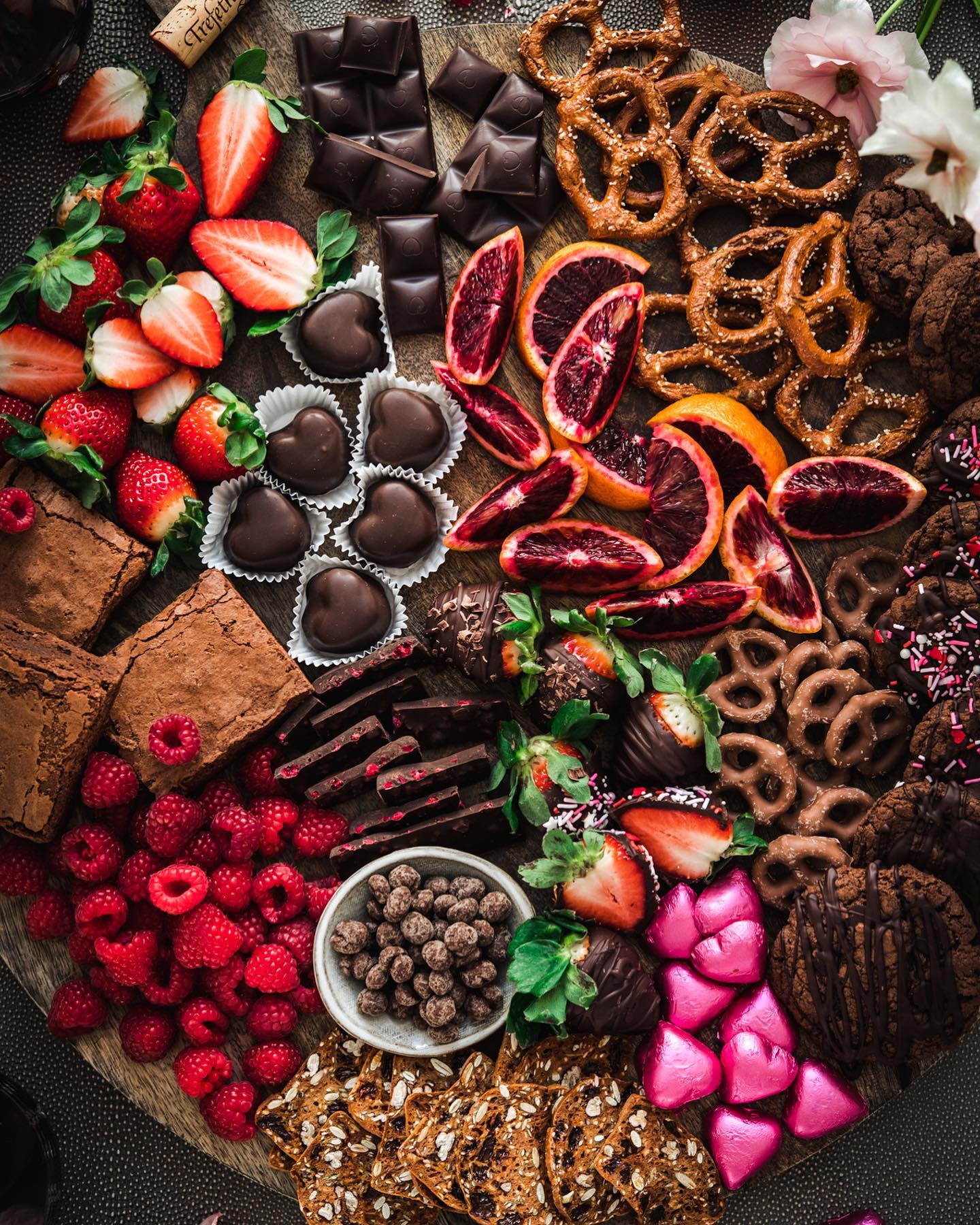Valentine's Day Chocolate Dessert Board