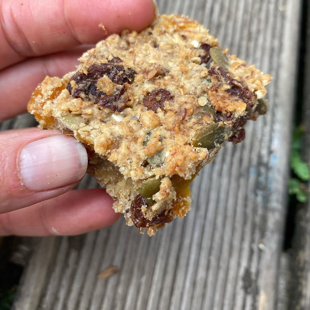 Fruity Flapjacks with Oats and Seeds