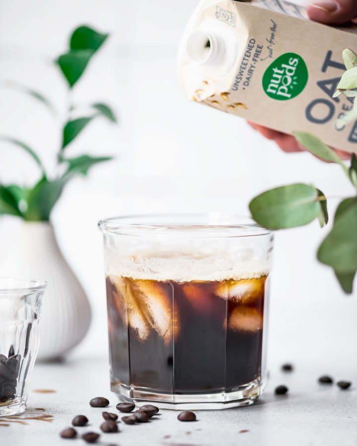 Vegan Iced Latte with Nondairy Creamer