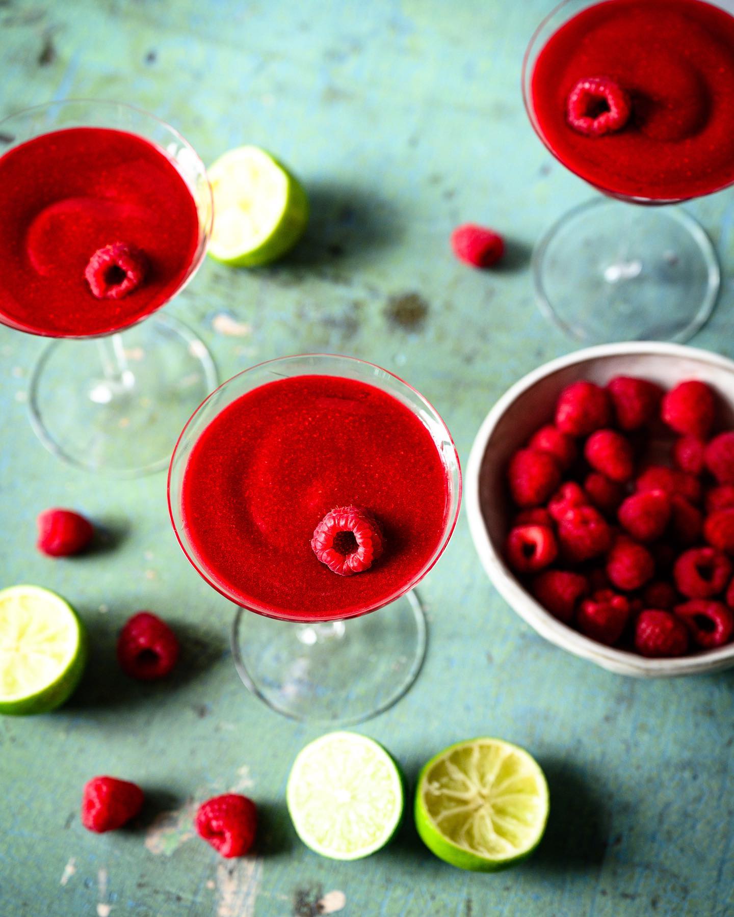 Frozen Raspberry Daiquiri Cocktail