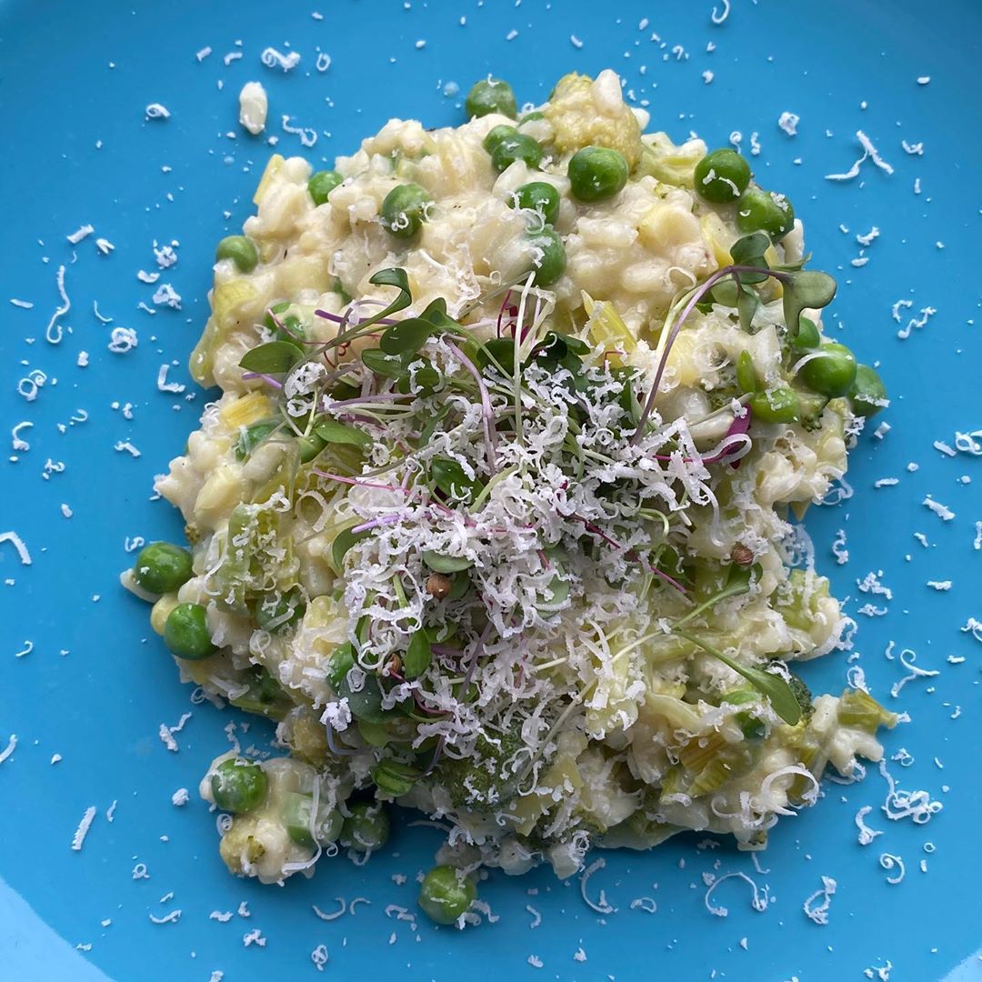 Spring Risotto with Leeks and Peas