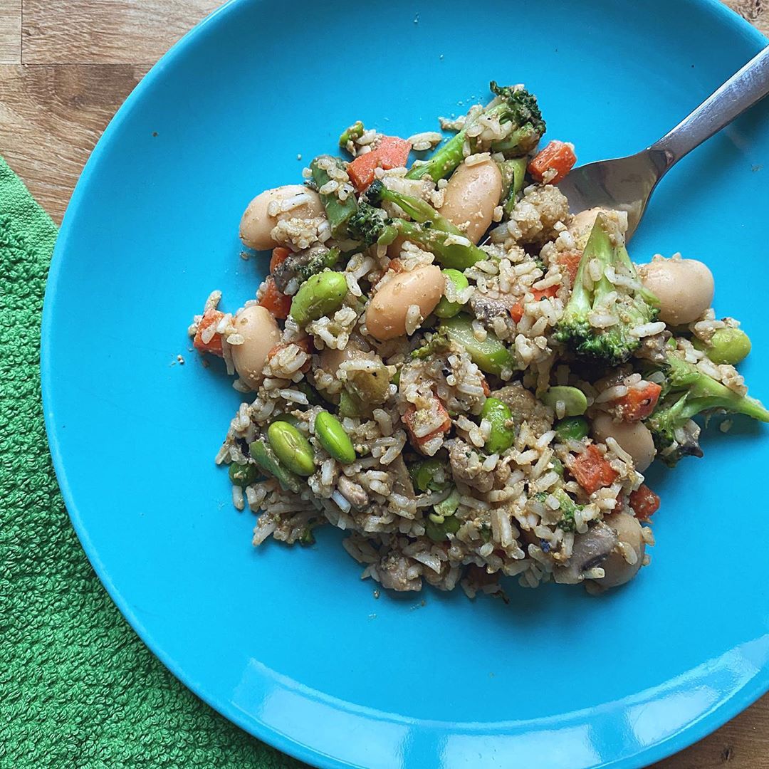 Easy Egg Fried Rice with Vegetables