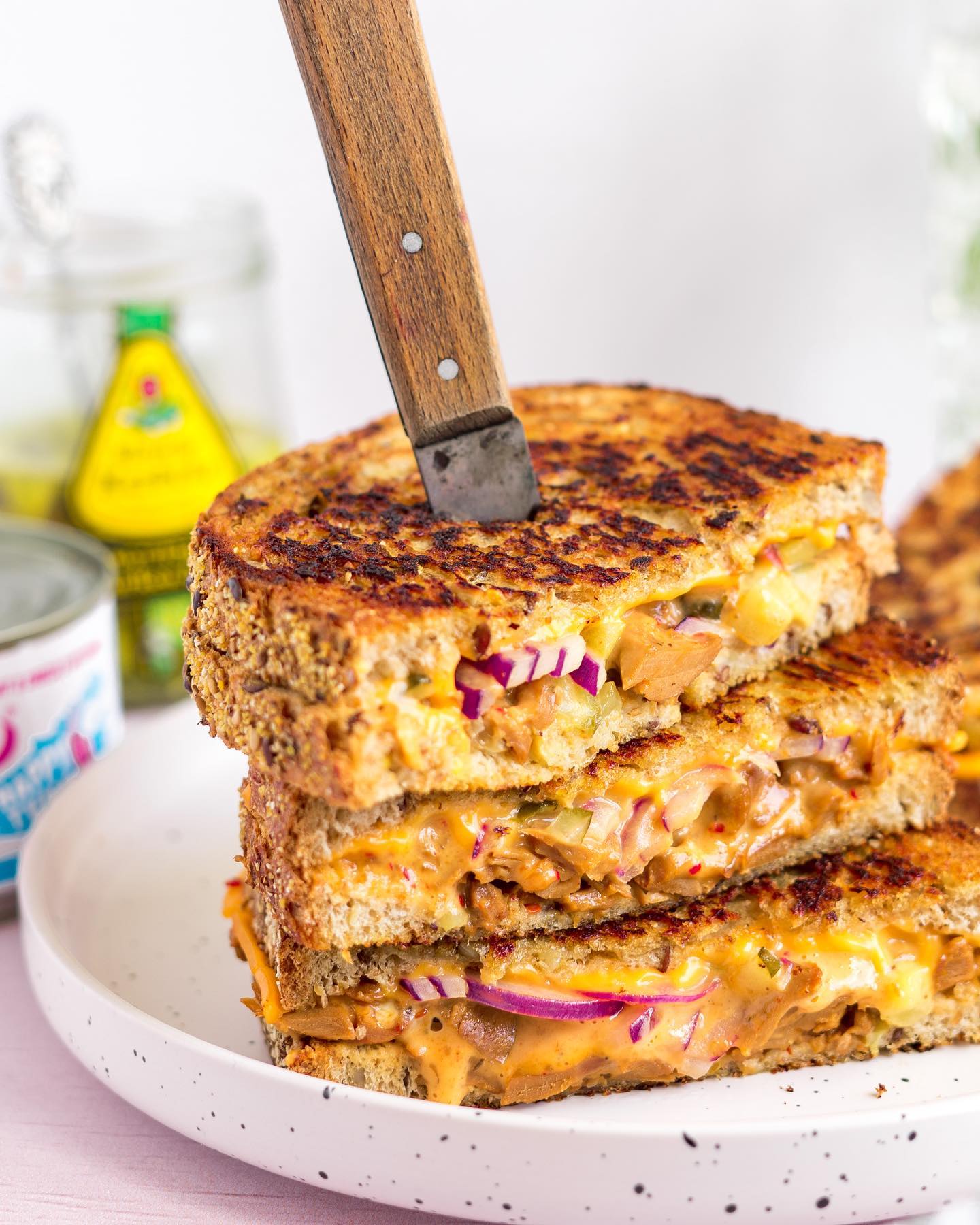 Vegan Tuna Melt Sandwich