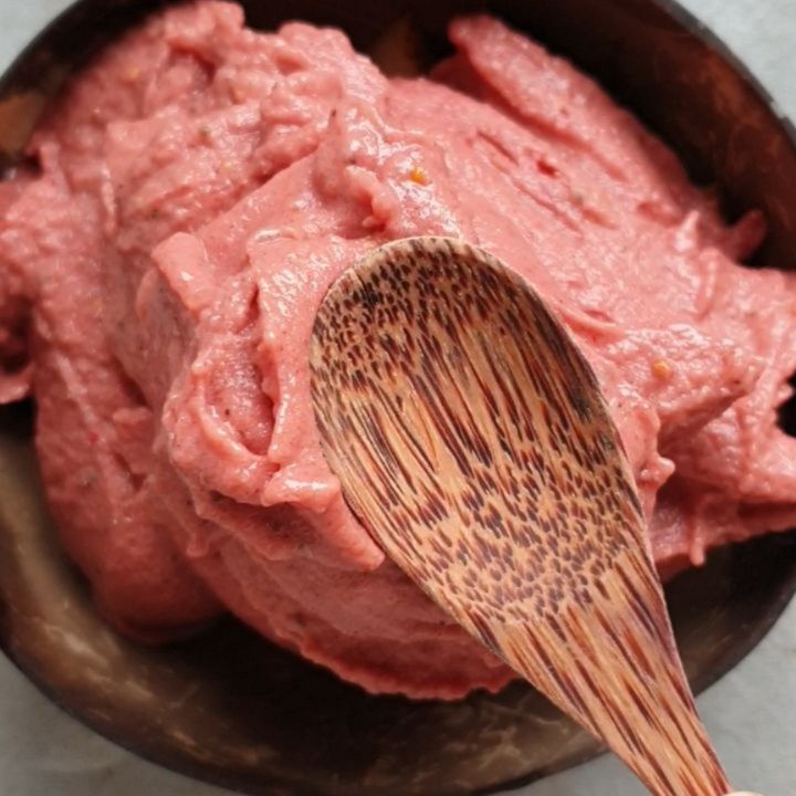 Pink Banana Raspberry Nice Cream Bowl