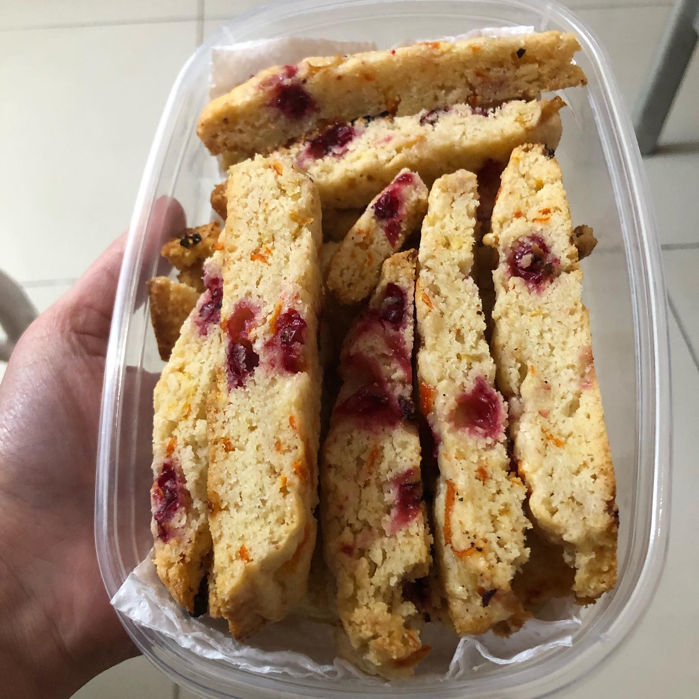 Cranberry and Orange Biscotti