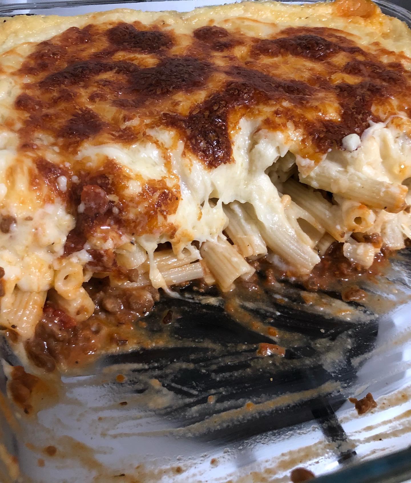 Vegan Béchamel Pasta with Soy Mince