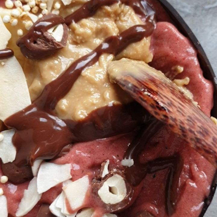 Pink Banana Raspberry Nice Cream Bowl