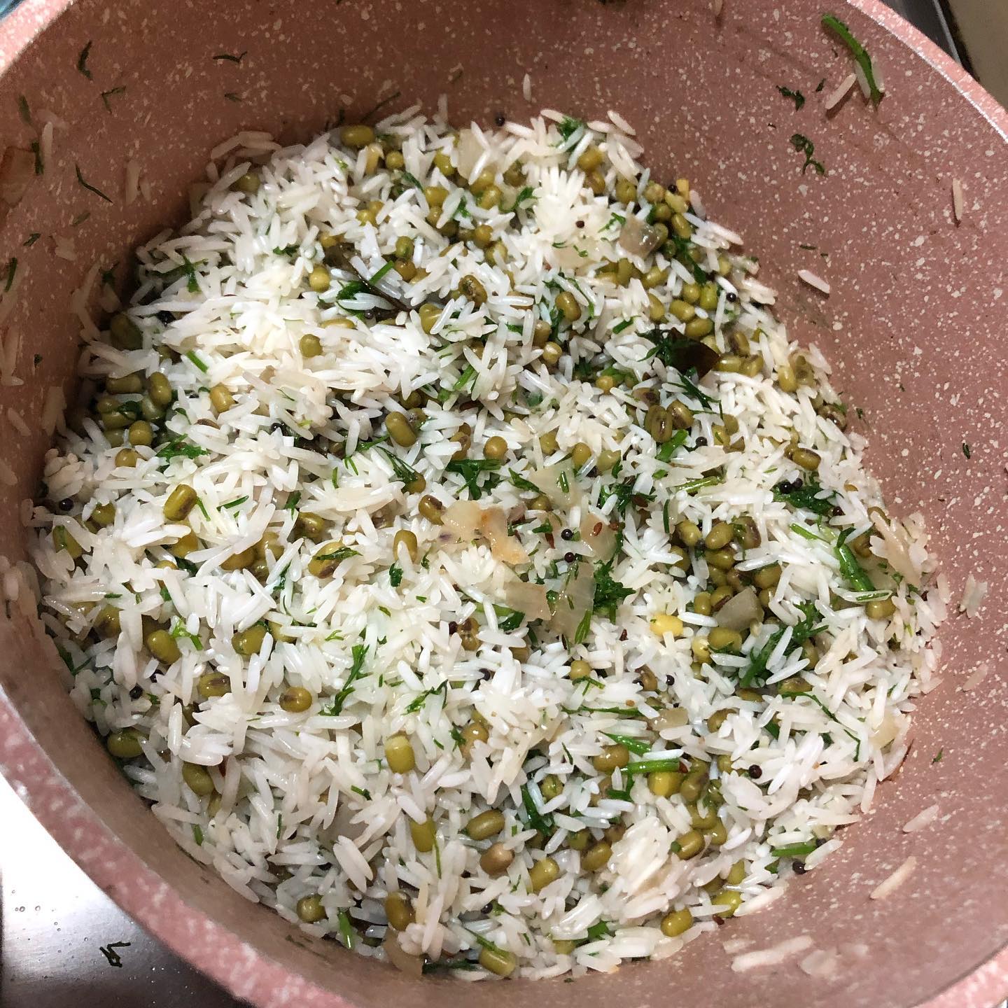 Lemon Dill Mung Bean Rice
