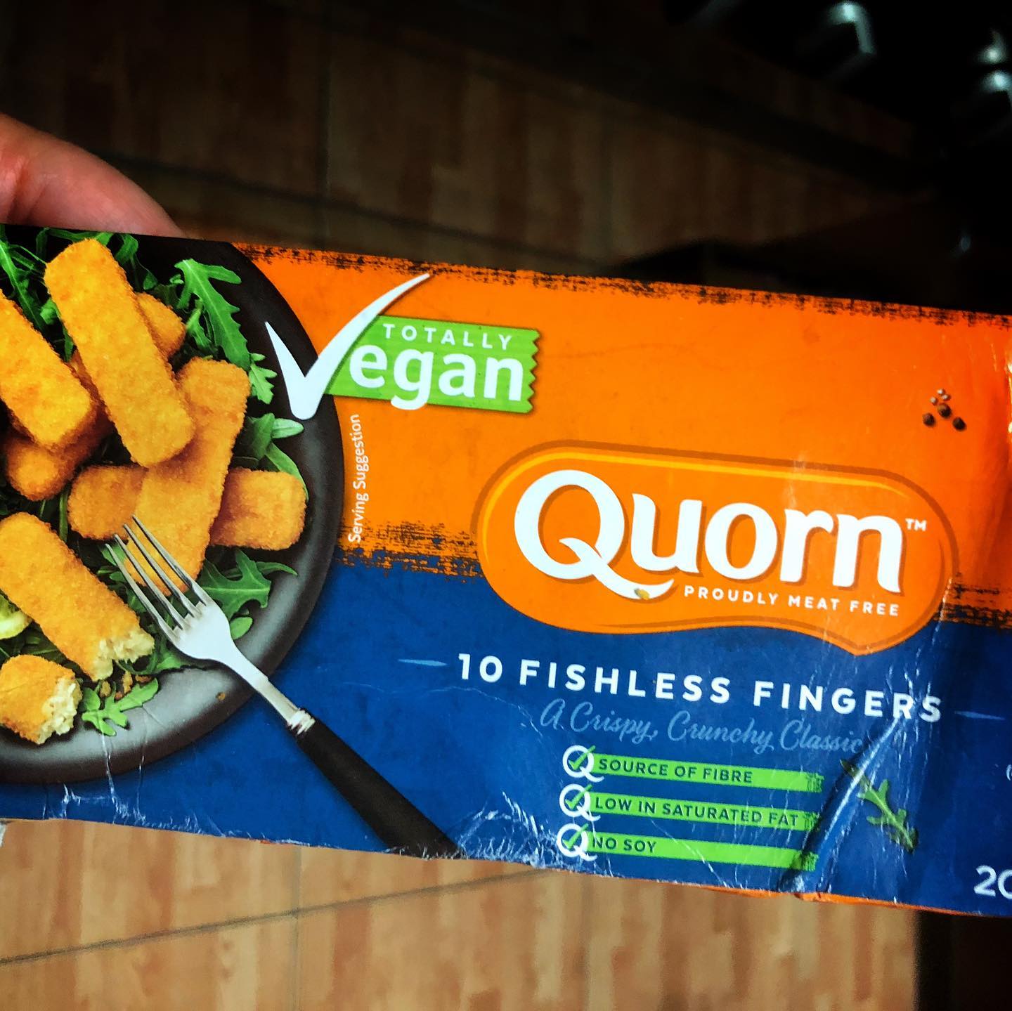 Seasoned Air-Fried Vegan Fish Sticks